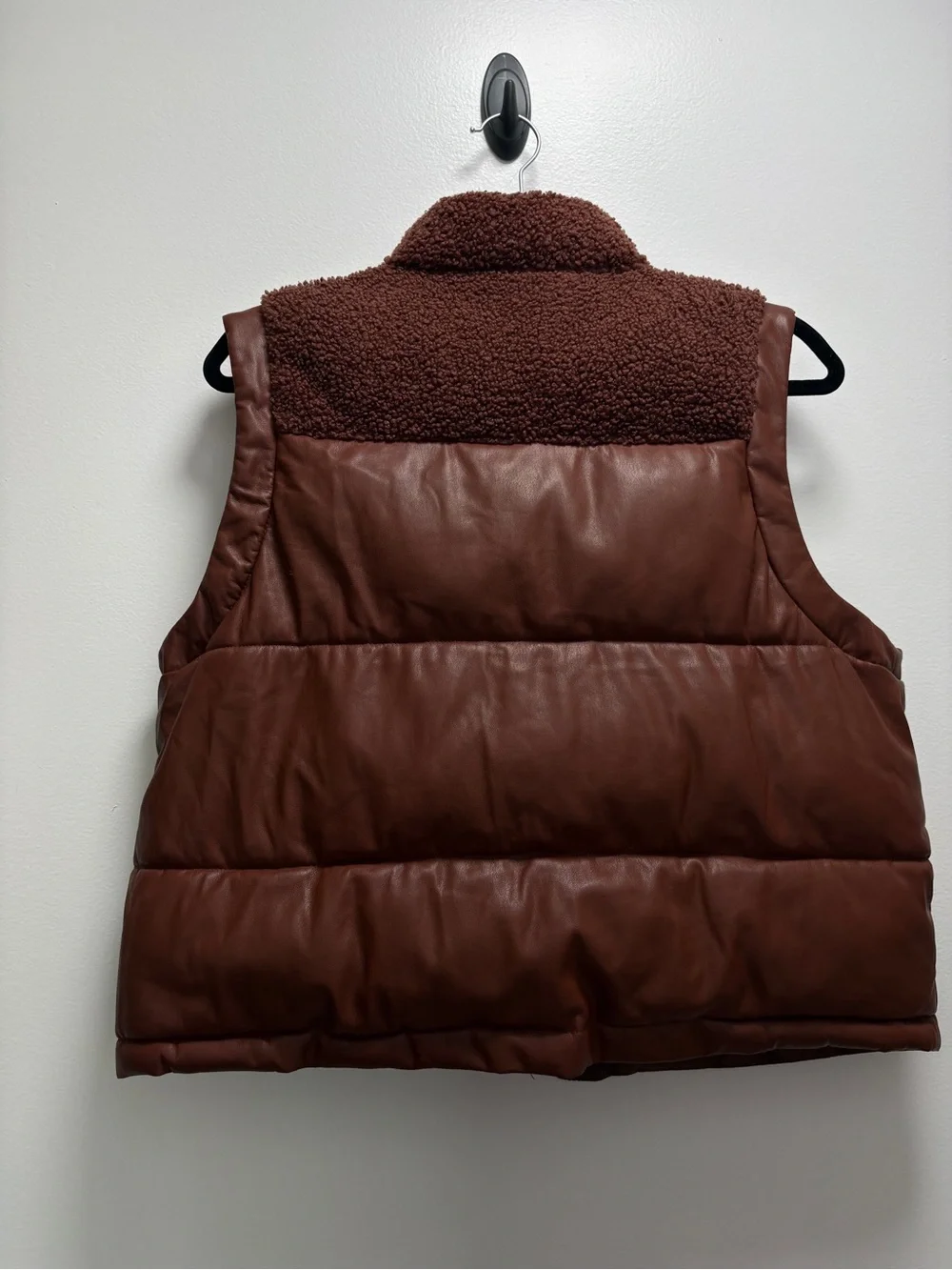 Maurices Brown Sherpa-Lined Vest Fisherman Eclectic Grandpacore